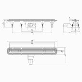Трап Qtap Aries CRM70650304 щілинний з гідрозакривом та нержавіючою планкою Трап Qtap Aries CRM70650304 щілинний з гідрозакривом та нержавіючою планкою