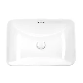 Раковина Qtap Jay 590х410х155 White с донным клапаном QT0711K425W