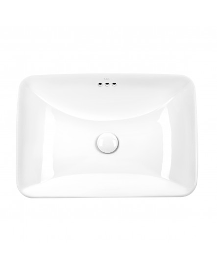 Раковина Qtap Jay 590х410х155 White з донним клапаном QT0711K425W