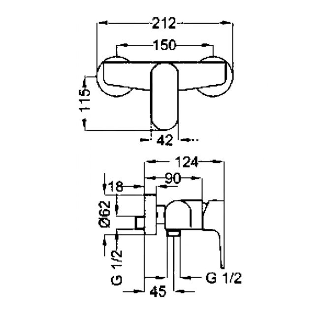 Смеситель для душа Bianchi Fly ESDFLY2005073SKCRM 2