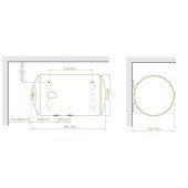 Водонагрівач Tesy Bilight Slim 50 л, мокрий ТЕН 2,0 кВт (GCHL503520B12TSR) 300389