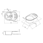 Кухонная мойка Qtap CS 7451 Beige (QT7451BEI551)