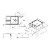 Кухонна мийка Qtap CS 7751 Black (QTCS7751BLA) Кухонна мийка Qtap CS 7751 Black (QTCS7751BLA)