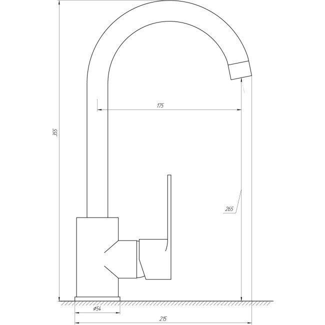 Смеситель для кухни DOMINO TORINO DTO-203L Смеситель для кухни DOMINO TORINO DTO-203L