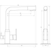 Смеситель для кухни под осмос Globus Lux GLLR-0100-2-ARENA Смеситель для кухни под осмос Globus Lux GLLR-0100-2-ARENA