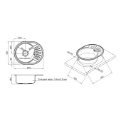 Кухонна мийка Imperial 5745 Micro Decor (IMP574508MICDEC)