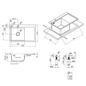 Набор 2 в 1 Lidz кухонная мойка H7851L 3.0/0.8 мм Brush + дозатор для моющего средства Набор 2 в 1 Lidz кухонная мойка H7851L 3.0/0.8 мм Brush + дозатор для моющего средства