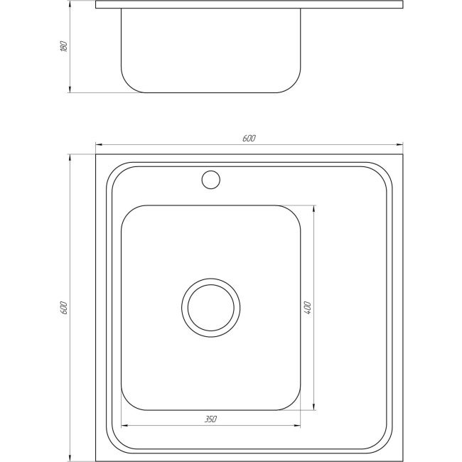 Мийка кухонна Mira MR 6060 L P Polish Left 2