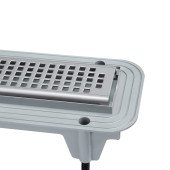 Трап Qtap Aquarius CRM50800304 линейный с комбинированным затвором и нержавеющей решеткой Трап Qtap Aquarius CRM50800304 линейный с комбинированным затвором и нержавеющей решеткой