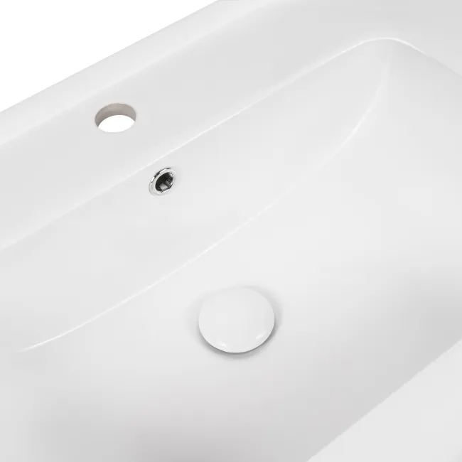 Раковина Qtap Albatross E49 1200х490х200 White с донным клапаном QT01119120E49W