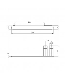 Полотенцедержатель Qtap Drzak 7102103C