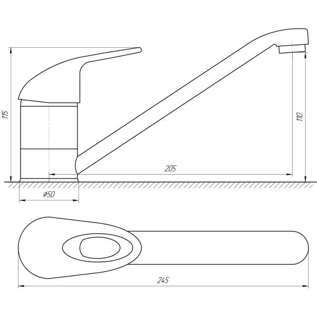 Смеситель для кухни Globus Lux Smart GLSM-0103