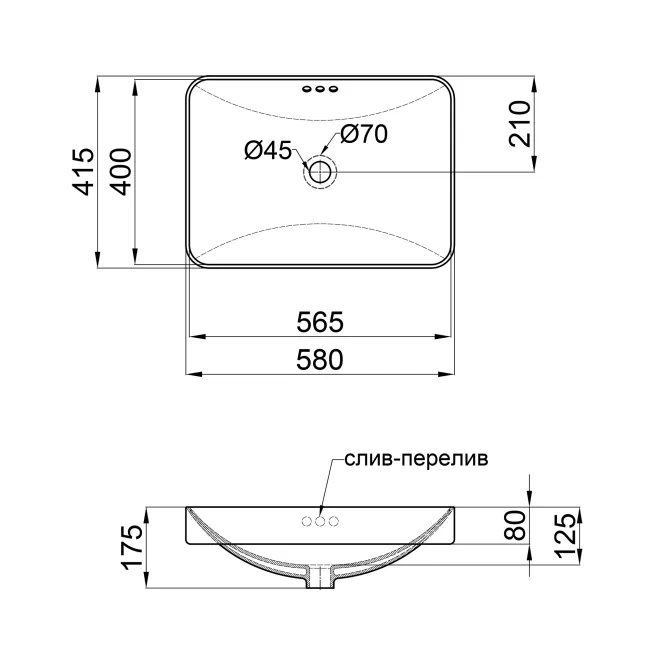 Раковина Qtap Jay 590х410х155 White с донным клапаном QT0711K425W 2 Раковина Qtap Jay 590х410х155 White с донным клапаном QT0711K425W 2