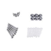 Душевая дверь в нишу Qtap Unifold CRM208.C4 78-81x185 см, стекло Clear 4 мм, покрытие CalcLess