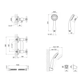 Змішувач для душу Lidz (CRM) Dominox 15 363