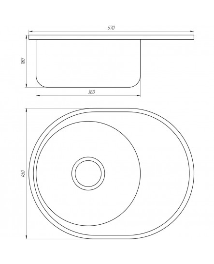 Мойка кухонная Mira MR 5745 D Decor