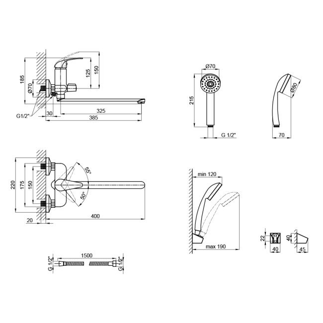 Смеситель для ванны Lidz (CRM) Premiera 84 005-1 New Смеситель для ванны Lidz (CRM) Premiera 84 005-1 New