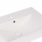 Комплект Qtap Robin 600х580х437 White/Whitish oak тумба підлогова + раковина урізна QT1372TPВ6001WWO