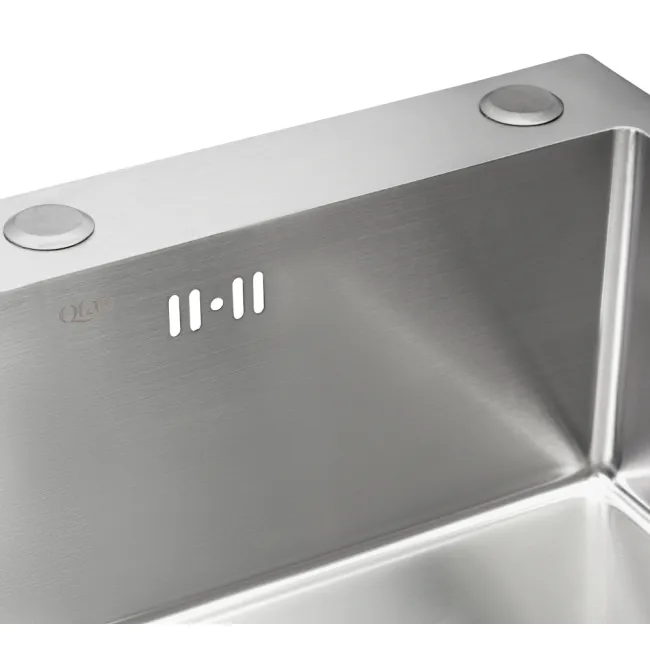 Набір 4 в 1 Qtap кухонна мийка D6045 2.7/1.0 мм Satin + змішувач + сушарка + дозатор для миючого засобу