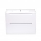 Комплект Qtap Scorpio 810х585х460 White тумба підвісна +  раковина урізна QT1472TPВ8013080CW