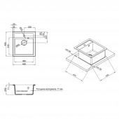 Кухонная мойка Qtap CS 5046 Black (QT5046BLA404)