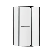 Душова кабіна Lidz Dozorca SC90x90.BLA.LOW.TR, з піддон Diament