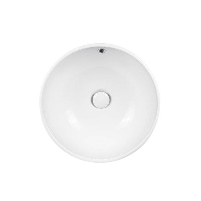 Раковина-чаша Qtap Amazon 430х430х160 White с донным клапаном QT02117043NW