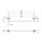 Полотенцедержатель Qtap Liberty ORO 1124 Полотенцедержатель Qtap Liberty ORO 1124
