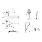 Змішувач для ванни Lidz (CRM) 23 48 005-2 New