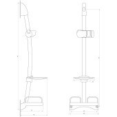 Душова стійка Dishi L206-TP-KIT Душова стійка Dishi L206-TP-KIT