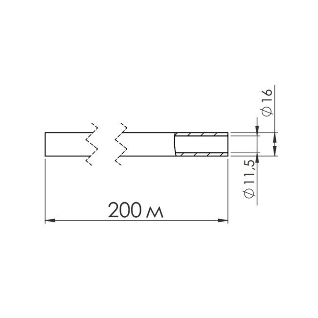 Труба PEX-a SD Forte 16х2 мм, 200 м SFE0031616 2