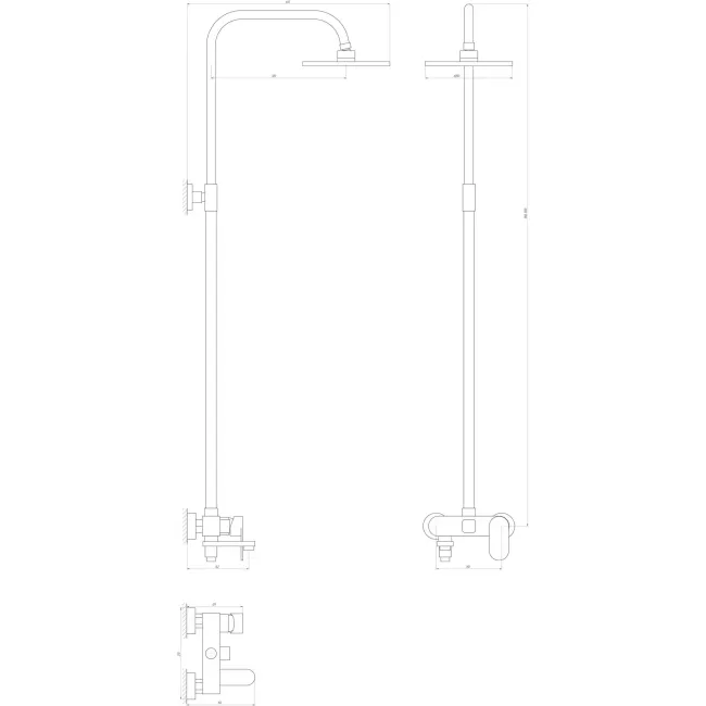 Душевая система Globus Lux VAN-DS0010