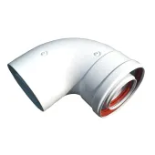 Колено 90 градусов, d=60/100 мм TR.6090F