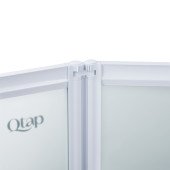 Штора на ванну Qtap Gemini WHI401214RP4 скло Pear 4 мм, 120x140 см Штора на ванну Qtap Gemini WHI401214RP4 скло Pear 4 мм, 120x140 см