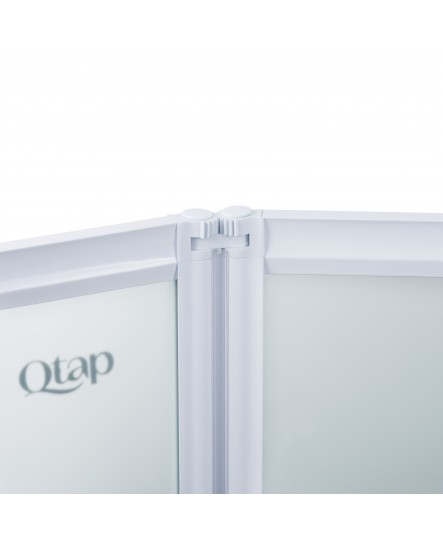 Штора на ванну Qtap Gemini WHI401214RP4 скло Pear 4 мм, 120x140 см