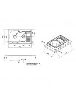 Кухонна мийка Imperial 7850 Decor (IMP7850DECD)