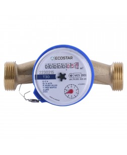 Лічильник холодної води ECOSTAR DN20 3/4"   БЕЗ ШТУЦЕРА   L110 E-C 4,0