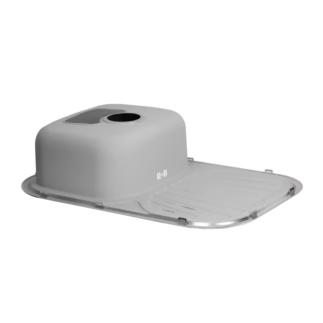 Кухонна мийка Qtap 7448 0,8 мм Satin (QT7448SAT08)