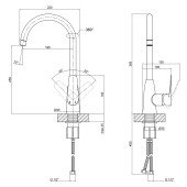 Смеситель для кухни Qtap Terezin 9024101UC