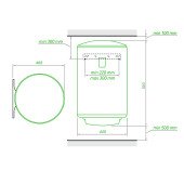 Водонагрівач Tesy SimpatECO 50 л, мокрий ТЕН 1,5 кВт (CTV504415D07TR) 305486