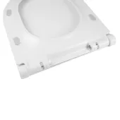 Унитаз-компакт Qtap Aquarius безободковый с сиденьем Soft-close QT2122C665PW