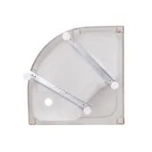 Гидромассажный бокс Lidz Majatek SBM90x90.BLA.HIGH.TR, с поддоном с панелью Kupala