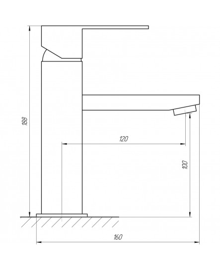 Змішувач для умивальника Globus Lux SICILIA SBQ-101