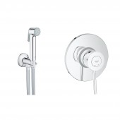 Комплект инсталляция Grohe Rapid SL 38772001 + унитаз с сиденьем Qtap Swan QT16335178W + набор для гигиенического душа со смесителем Grohe BauClassic 2904800S