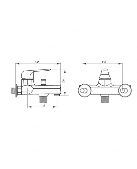 Смеситель для ванны Brinex 35B 006