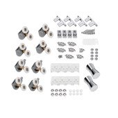 Душевая кабина Lidz Wieza SC80x80.SAT.MID.L, стекло Linie 4 мм без поддона