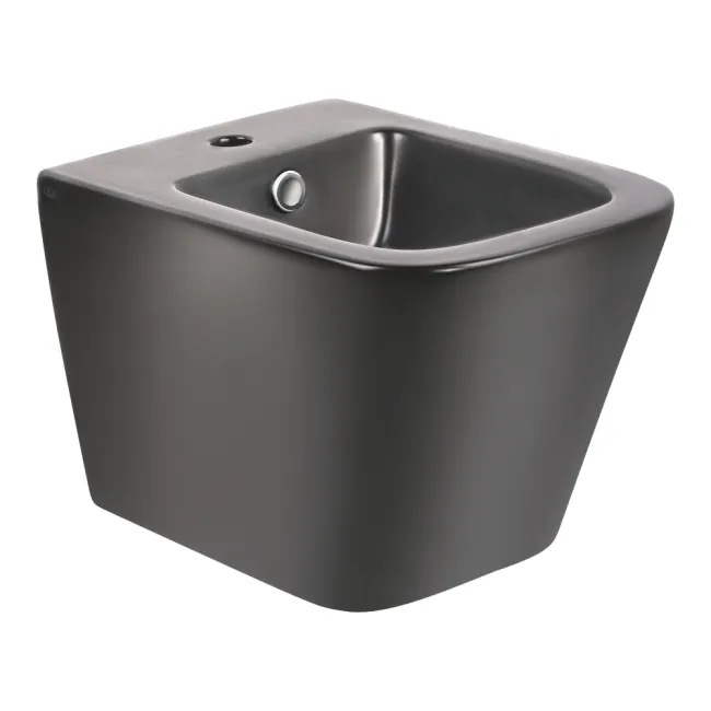 Биде подвесное Qtap Tern 485x345x330 Matt black QT1755052FMB Биде подвесное Qtap Tern 485x345x330 Matt black QT1755052FMB