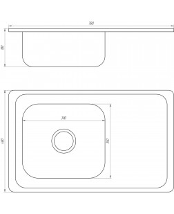 Мойка кухонная Mira MR 7848 D Decor