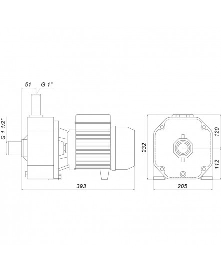 Насос вiдцентровий CB 40 PL 1,1 кВт SAER (12,0 м3/год, 41 м) трифазний