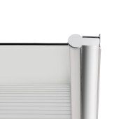 Штора на ванну Lidz Brama SS80x150R.CRM.L стекло Linie 6 мм, правая